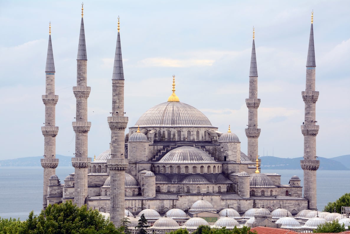 Historic Turkish Mosque with stunning architecture in Istanbul